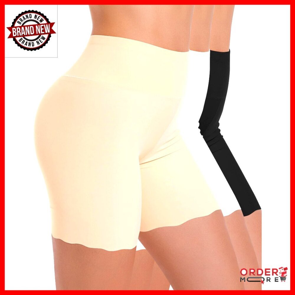 Seamless Anti-Chafing Slip Shorts High-Waisted Shapewear Versatile Biker Style